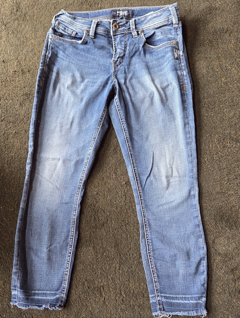 Women’s Silver Skinny Jeans